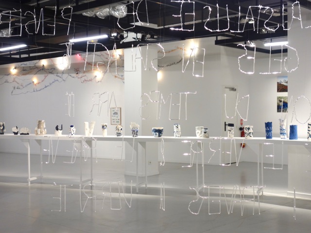 exposition Les mots suspendus, centre d'art Espace Jacques Villeglé à Saint-Gratien, 2019