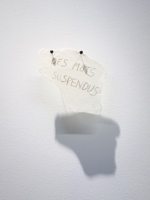 exposition Les mots suspendus, centre d'art Espace Jacques Villeglé, Saint-Gratien, 2019
coll. part.