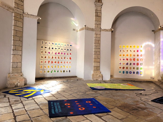 exposition Marcher dans l'espace, à l'église St Pierre, Tulle, 2025