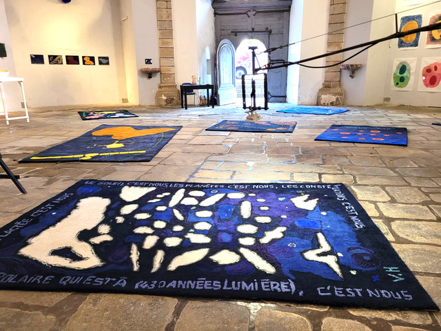 exposition Marcher dans l'espace, à l'église St Pierre, Tulle, 2025